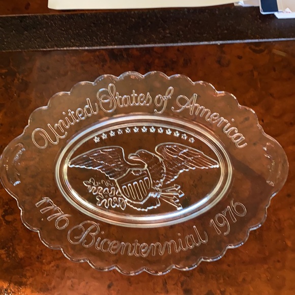 Avon Commemorative United States of America Bicentennial Glass Dish IOB - Picture 3 of 10